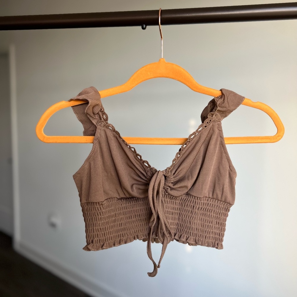 Ruffled crop top
